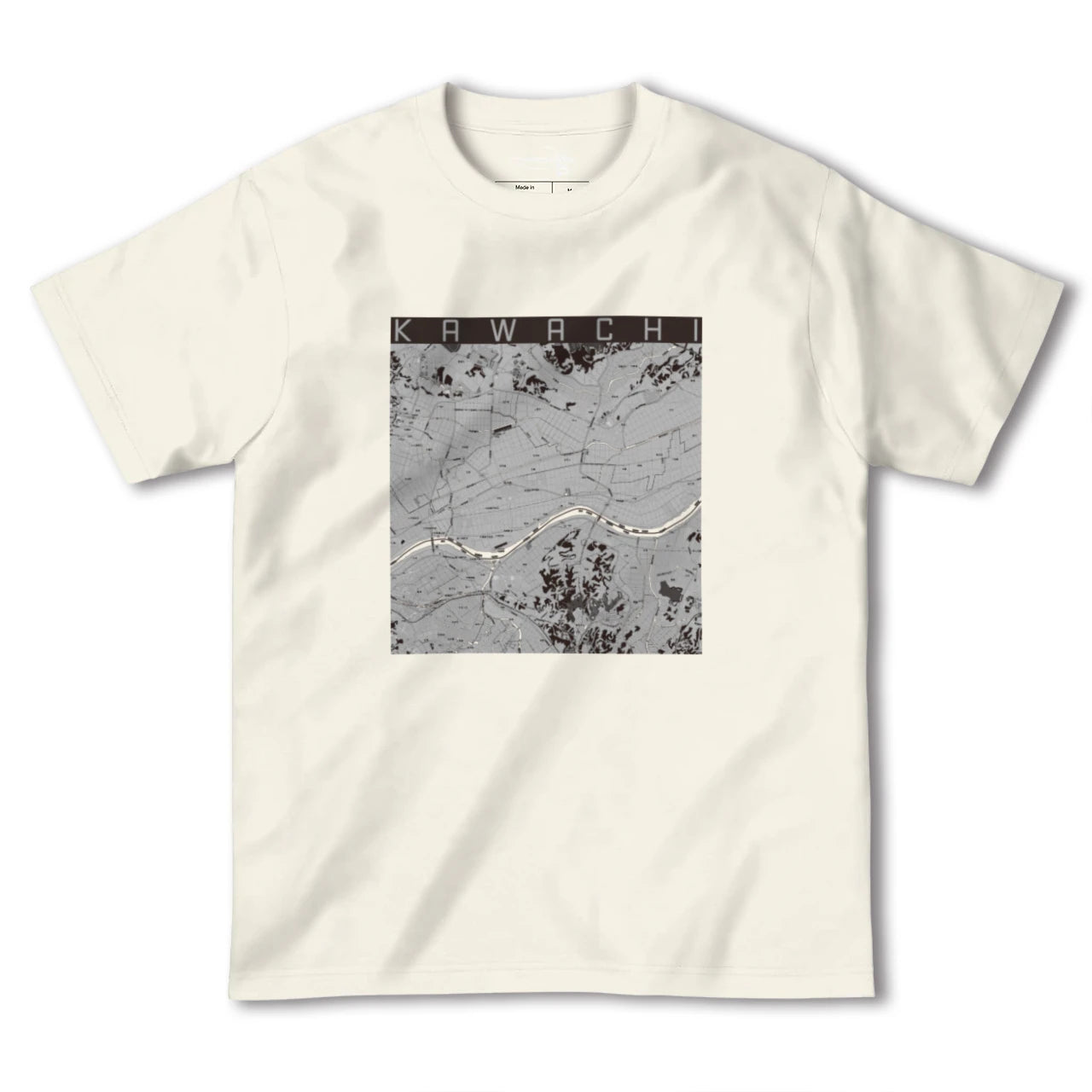【河内(茨城県)】地図柄ヘビーウェイトTシャツ