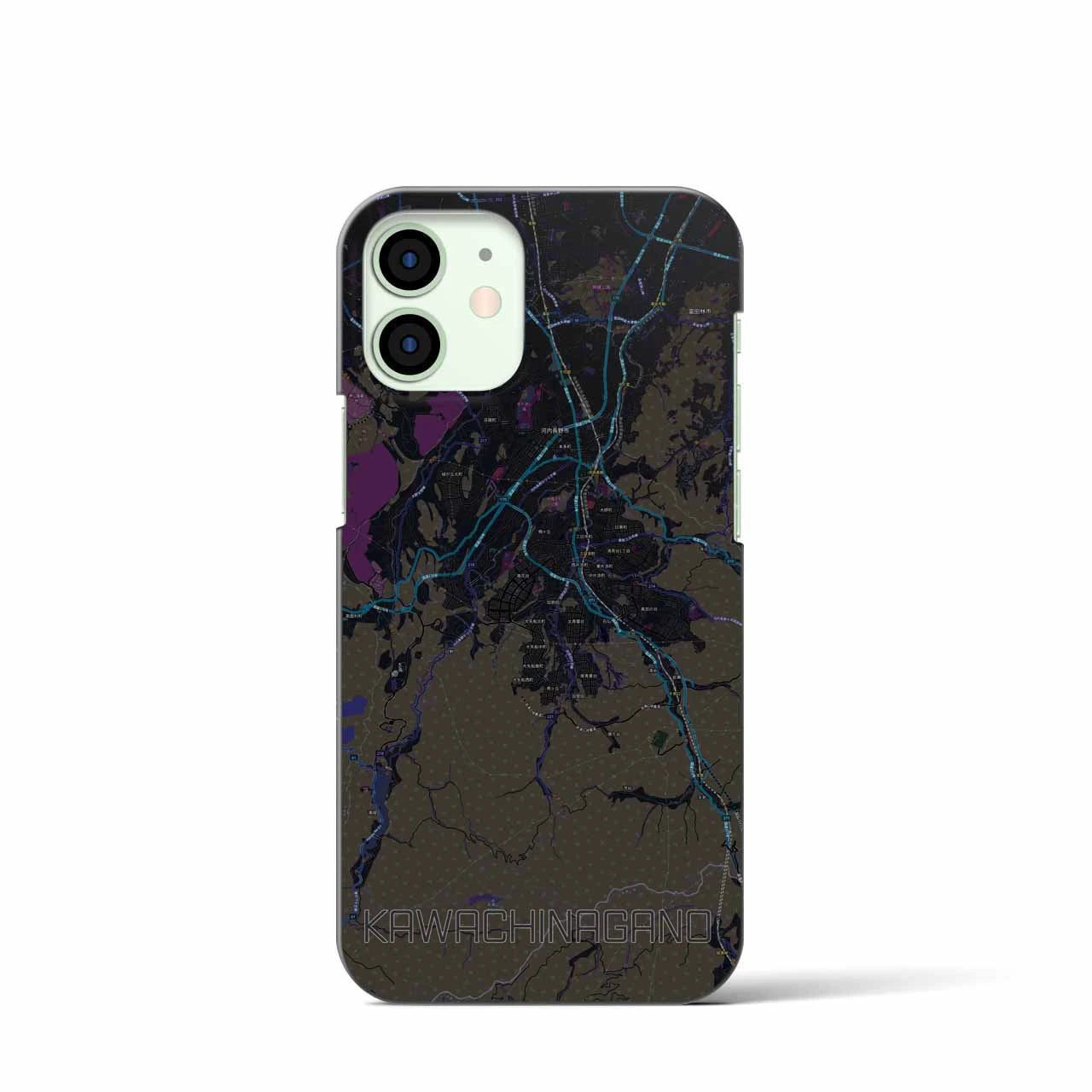 【河内長野(大阪府)】地図柄iPhoneケース(バックカバータイプ)