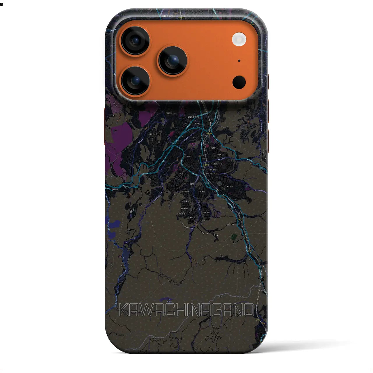 【河内長野(大阪府)】地図柄iPhoneケース(バックカバータイプ)