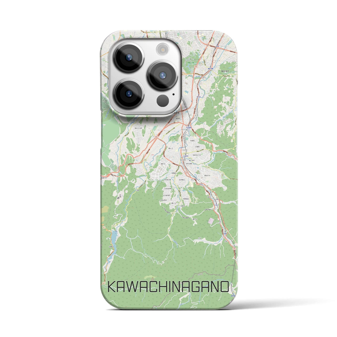 【河内長野(大阪府)】地図柄iPhoneケース(バックカバータイプ)