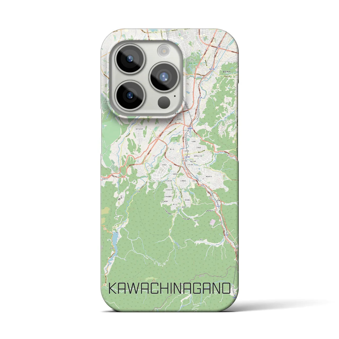 【河内長野(大阪府)】地図柄iPhoneケース(バックカバータイプ)