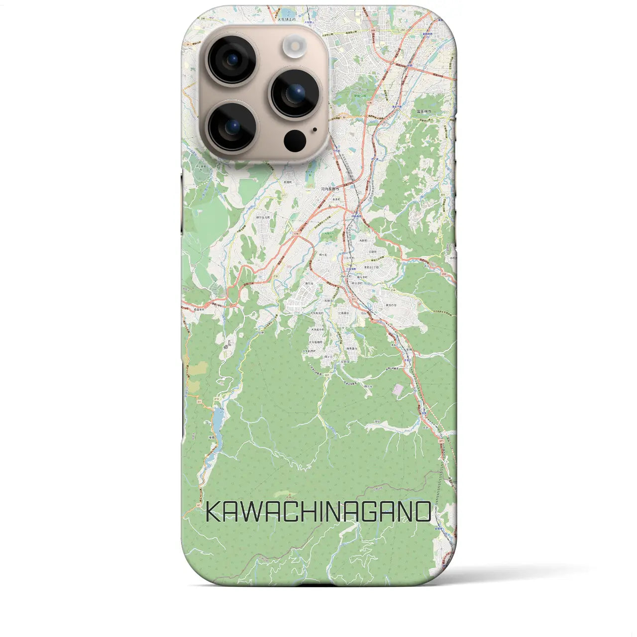【河内長野(大阪府)】地図柄iPhoneケース(バックカバータイプ)