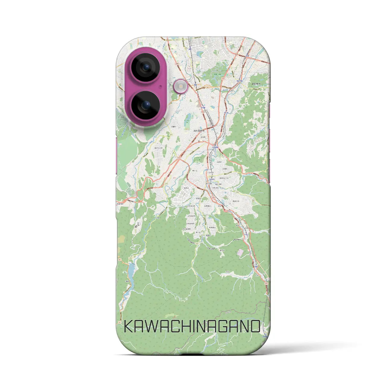 【河内長野(大阪府)】地図柄iPhoneケース(バックカバータイプ)