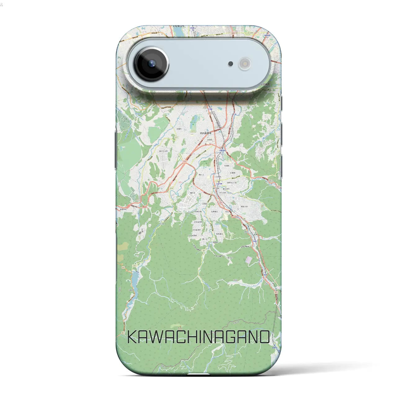 【河内長野(大阪府)】地図柄iPhoneケース(バックカバータイプ)