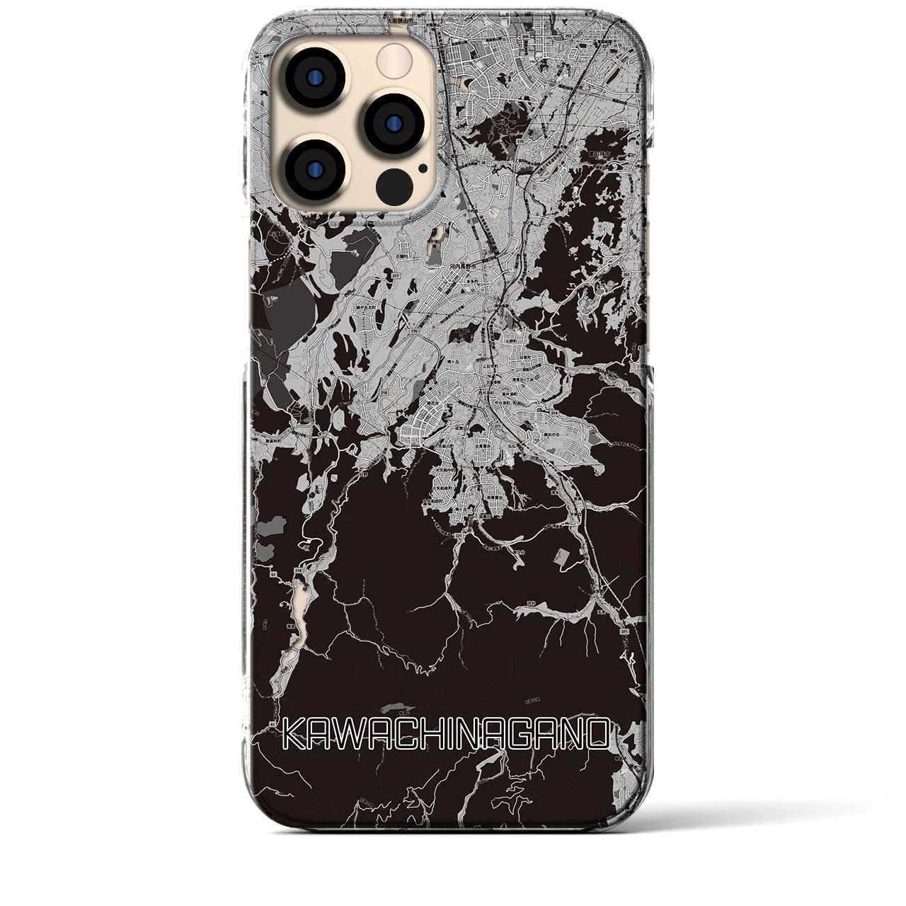 【河内長野(大阪府)】地図柄iPhoneケース(クリアタイプ)