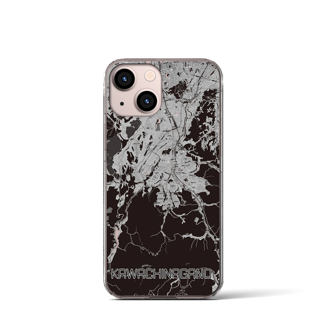 【河内長野(大阪府)】地図柄iPhoneケース(クリアタイプ)