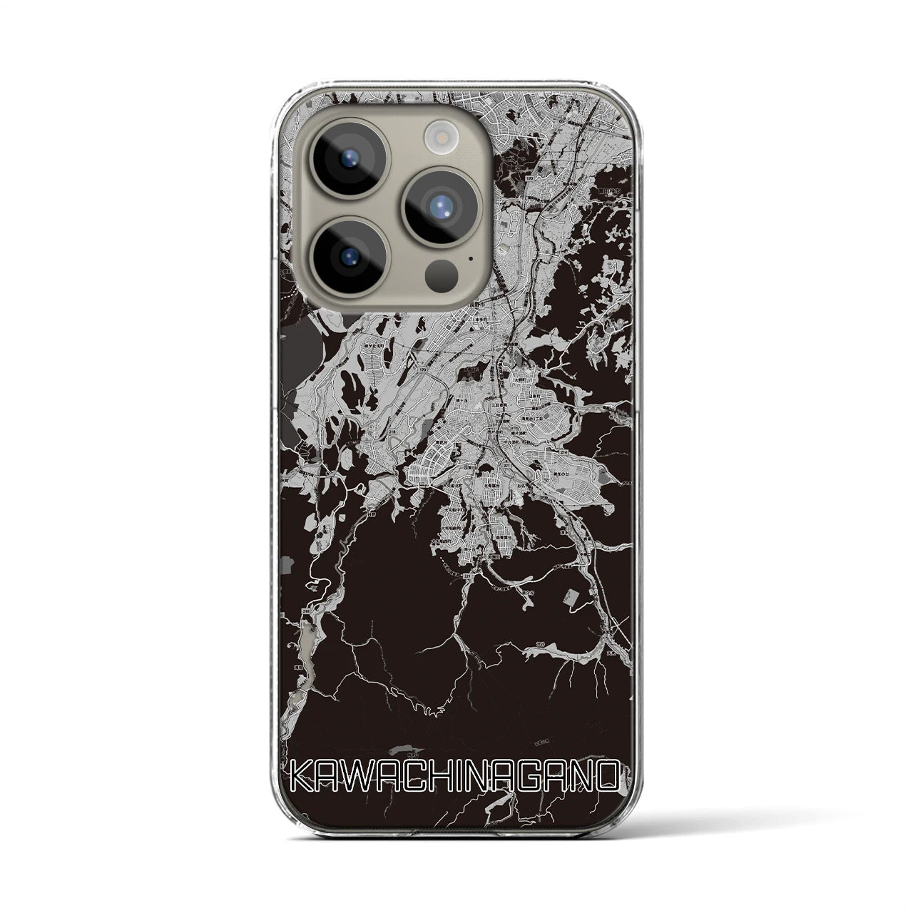 【河内長野(大阪府)】地図柄iPhoneケース(クリアタイプ)