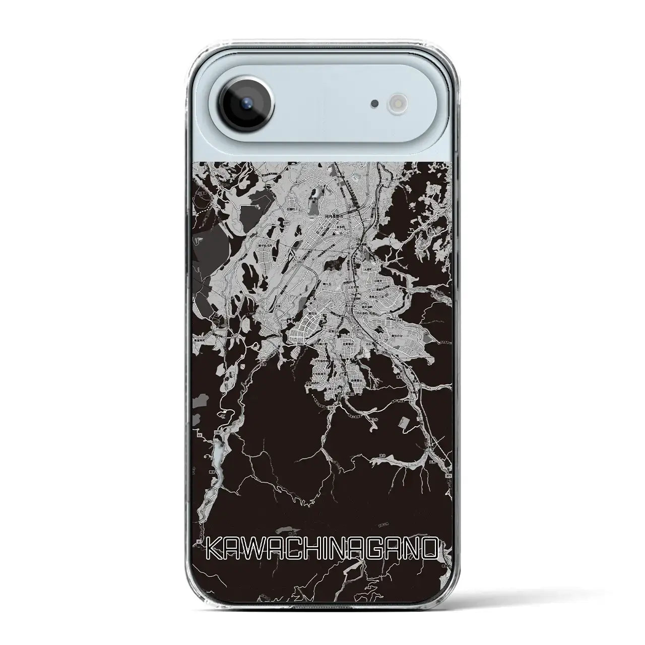 【河内長野(大阪府)】地図柄iPhoneケース(クリアタイプ)