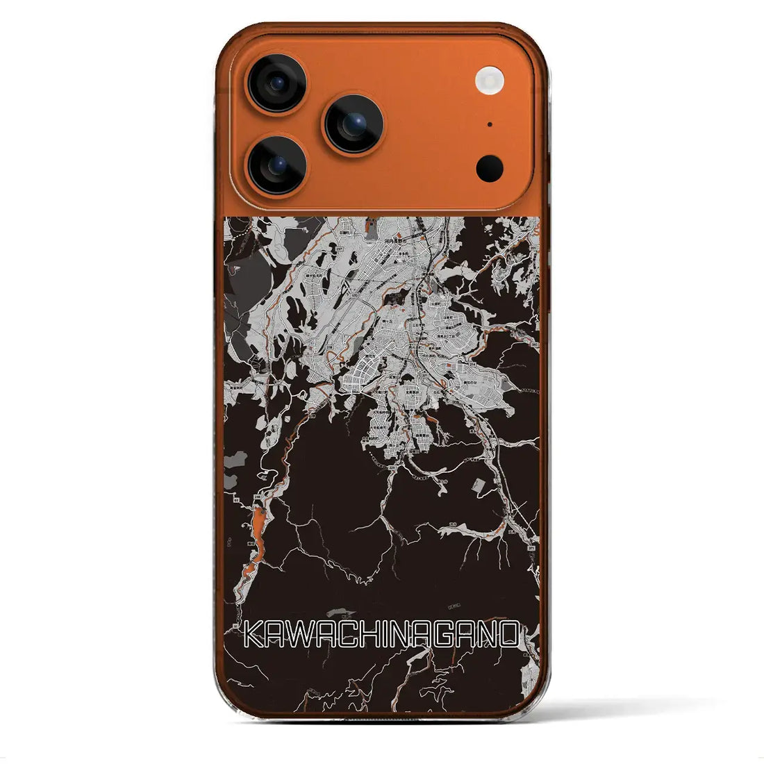 【河内長野(大阪府)】地図柄iPhoneケース(クリアタイプ)