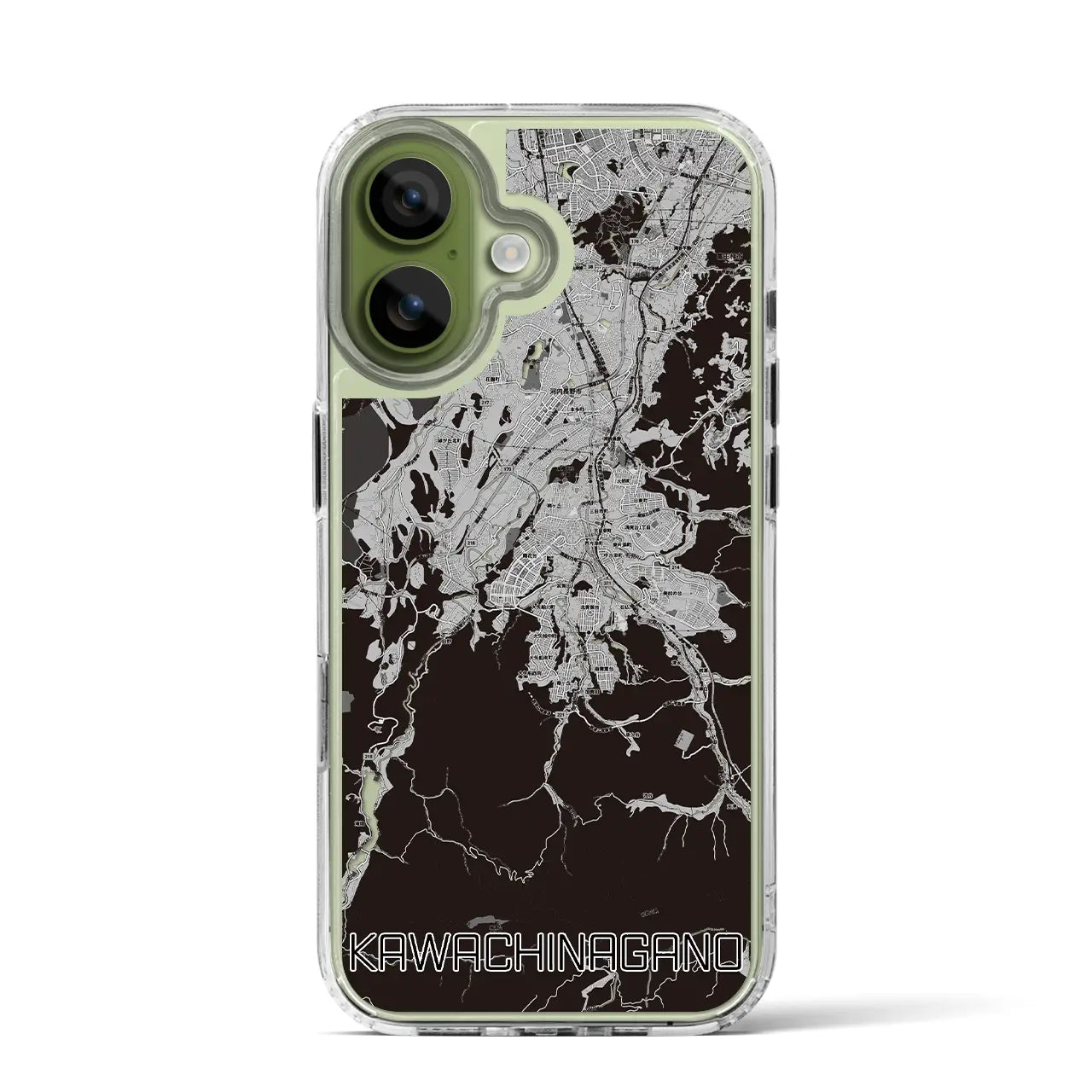 【河内長野(大阪府)】地図柄iPhoneケース(MagSafeタイプ)