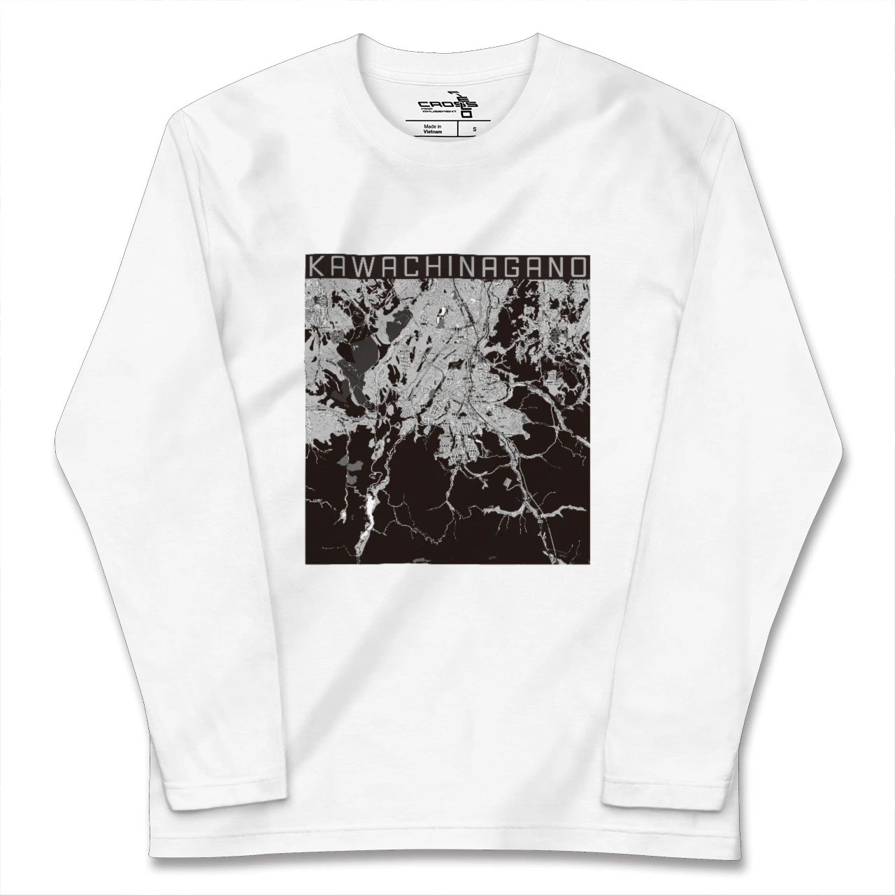 【河内長野(大阪府)】地図柄ロングスリーブTシャツ