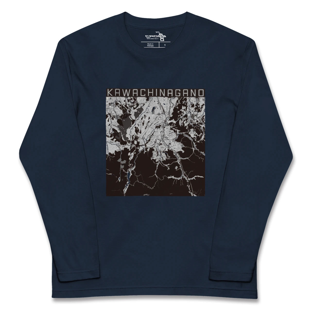 【河内長野(大阪府)】地図柄ロングスリーブTシャツ