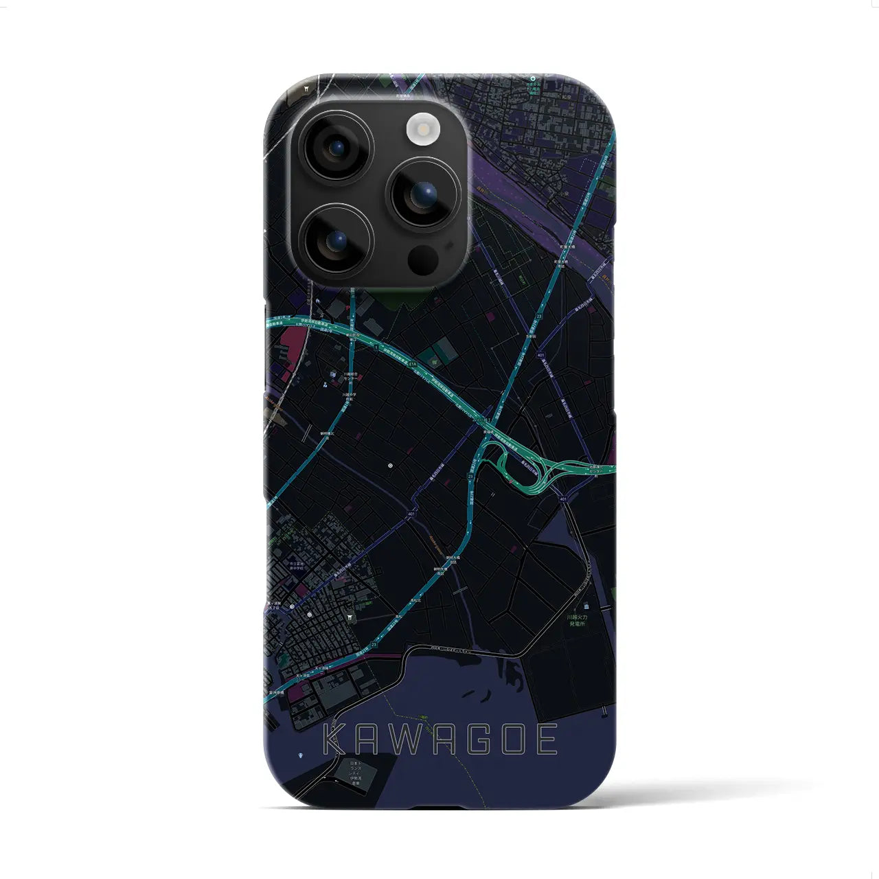 【川越(三重県)】地図柄iPhoneケース(バックカバータイプ)