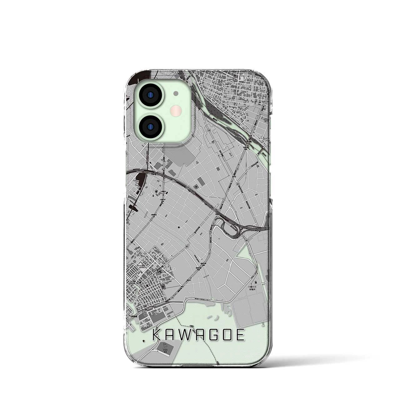 【川越(三重県)】地図柄iPhoneケース(クリアタイプ)