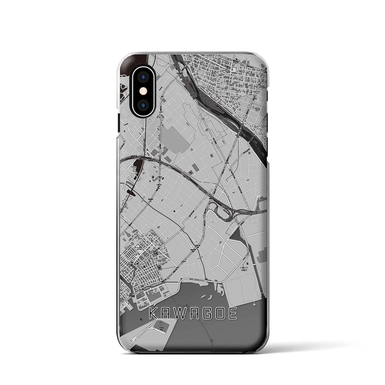 【川越(三重県)】地図柄iPhoneケース(クリアタイプ)