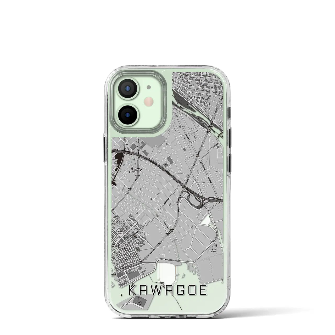 【川越(三重県)】地図柄iPhoneケース(MagSafeタイプ)