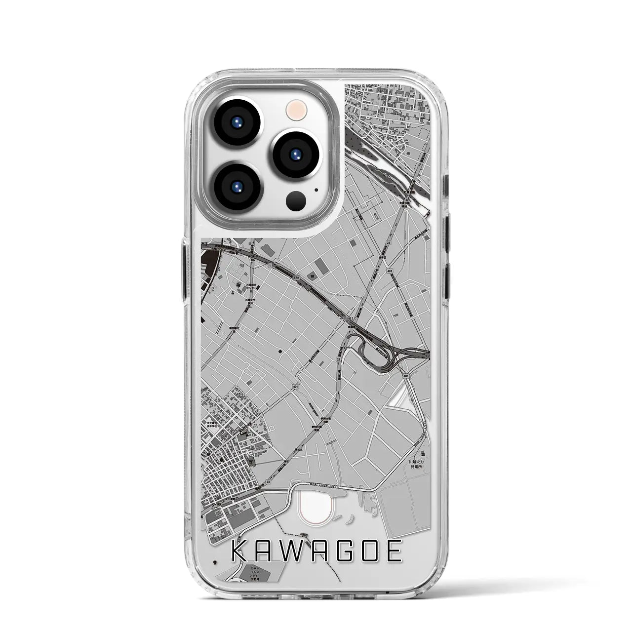 【川越(三重県)】地図柄iPhoneケース(MagSafeタイプ)