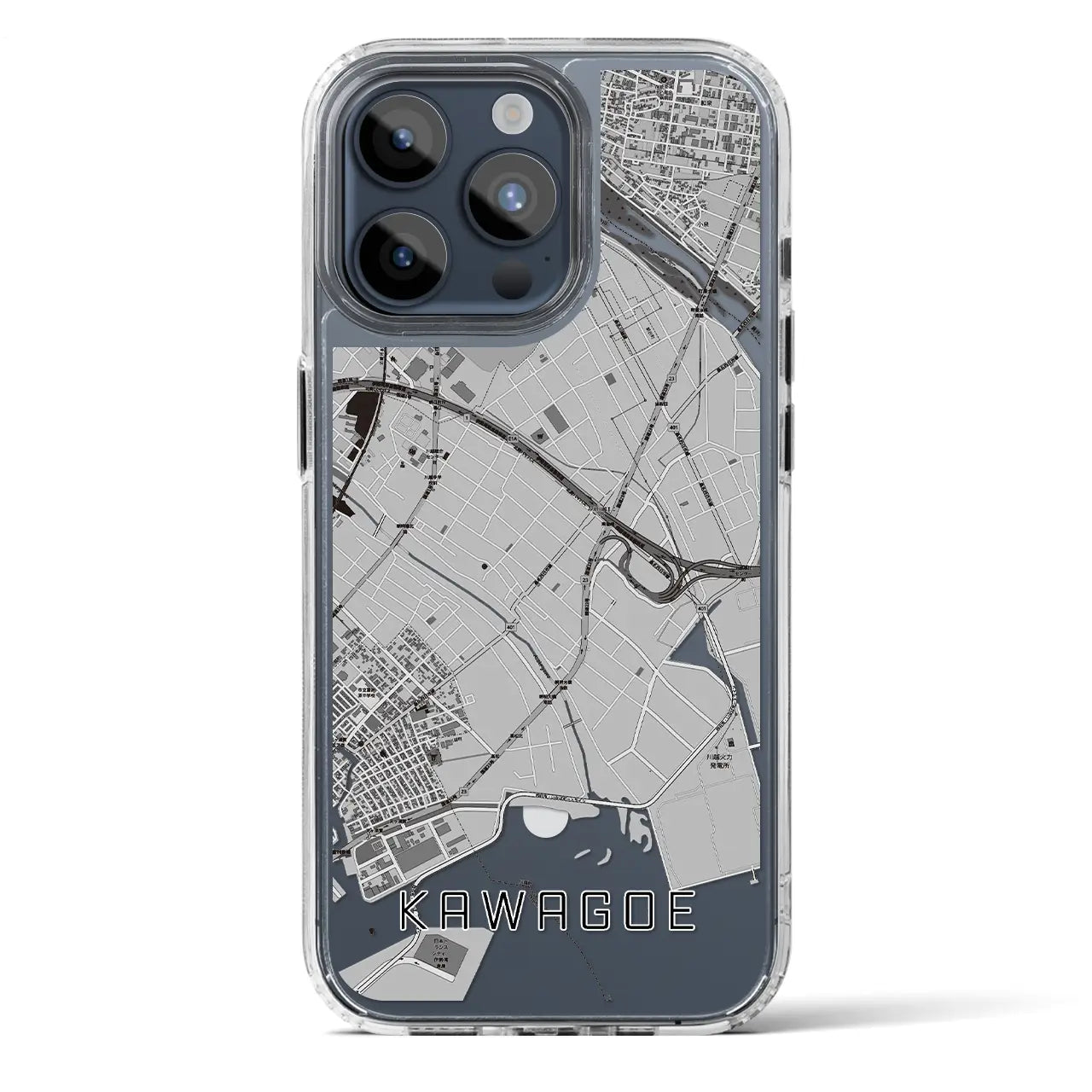 【川越(三重県)】地図柄iPhoneケース(MagSafeタイプ)