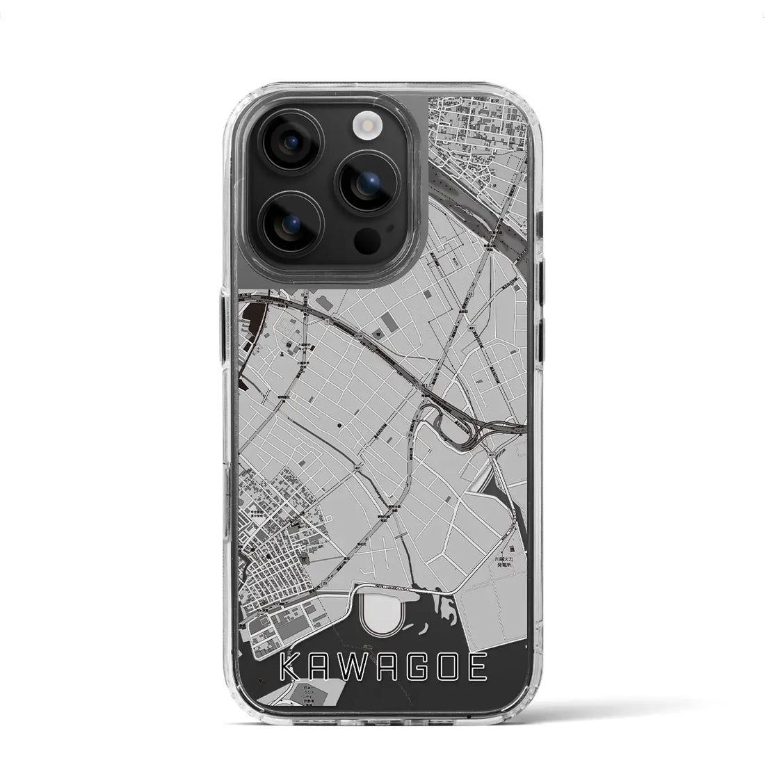 【川越(三重県)】地図柄iPhoneケース(MagSafeタイプ)