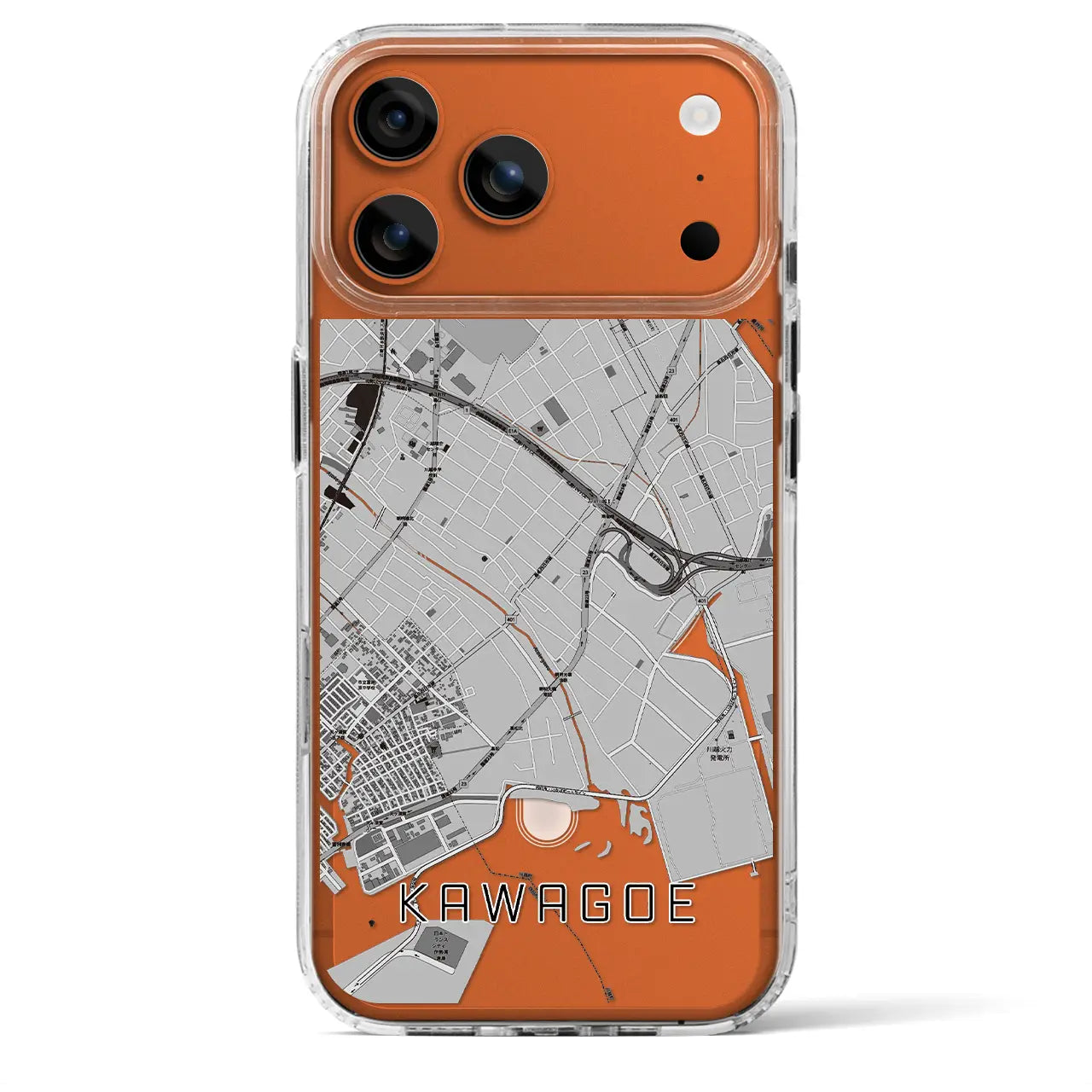 【川越(三重県)】地図柄iPhoneケース(MagSafeタイプ)