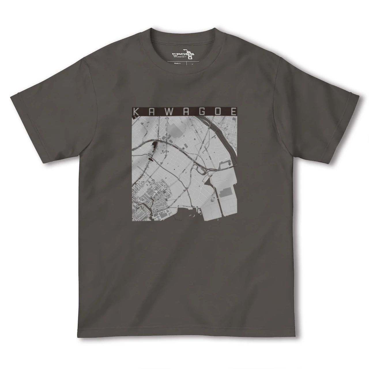 【川越(三重県)(三重県)】地図柄ヘビーウェイトTシャツ