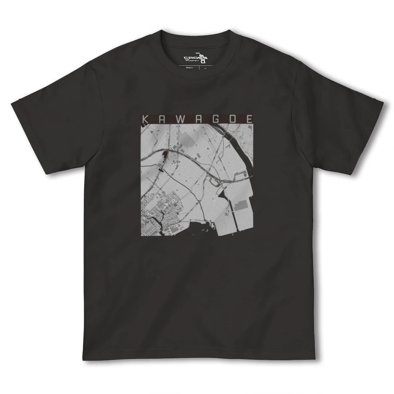 【川越(三重県)(三重県)】地図柄ヘビーウェイトTシャツ