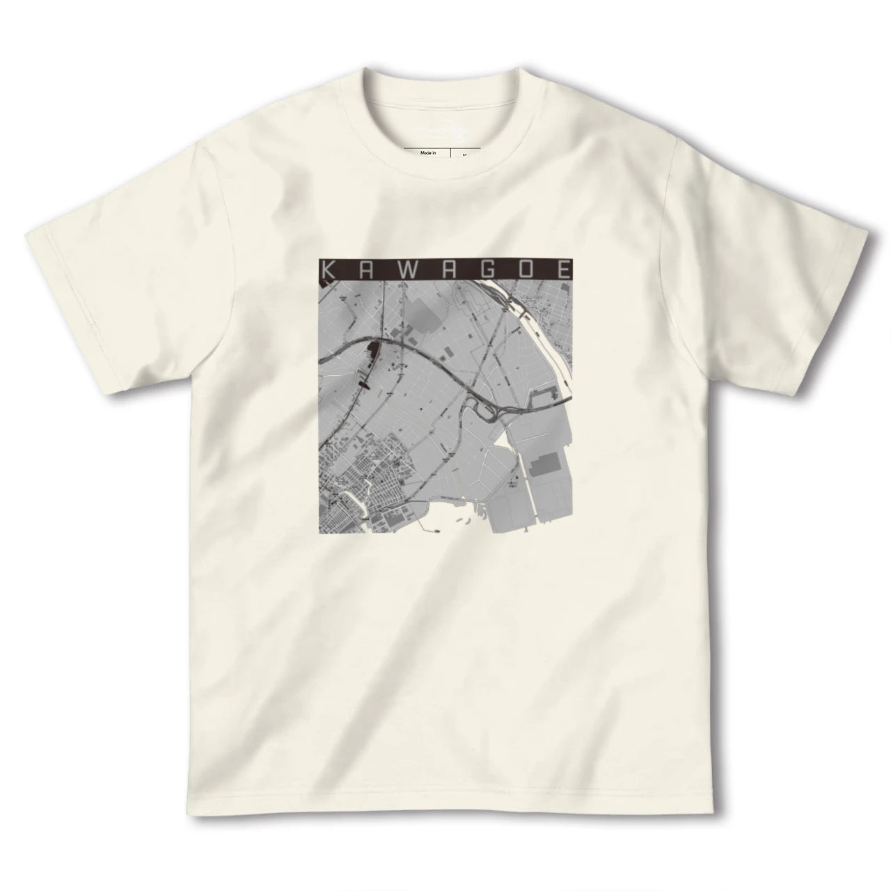 【川越(三重県)(三重県)】地図柄ヘビーウェイトTシャツ