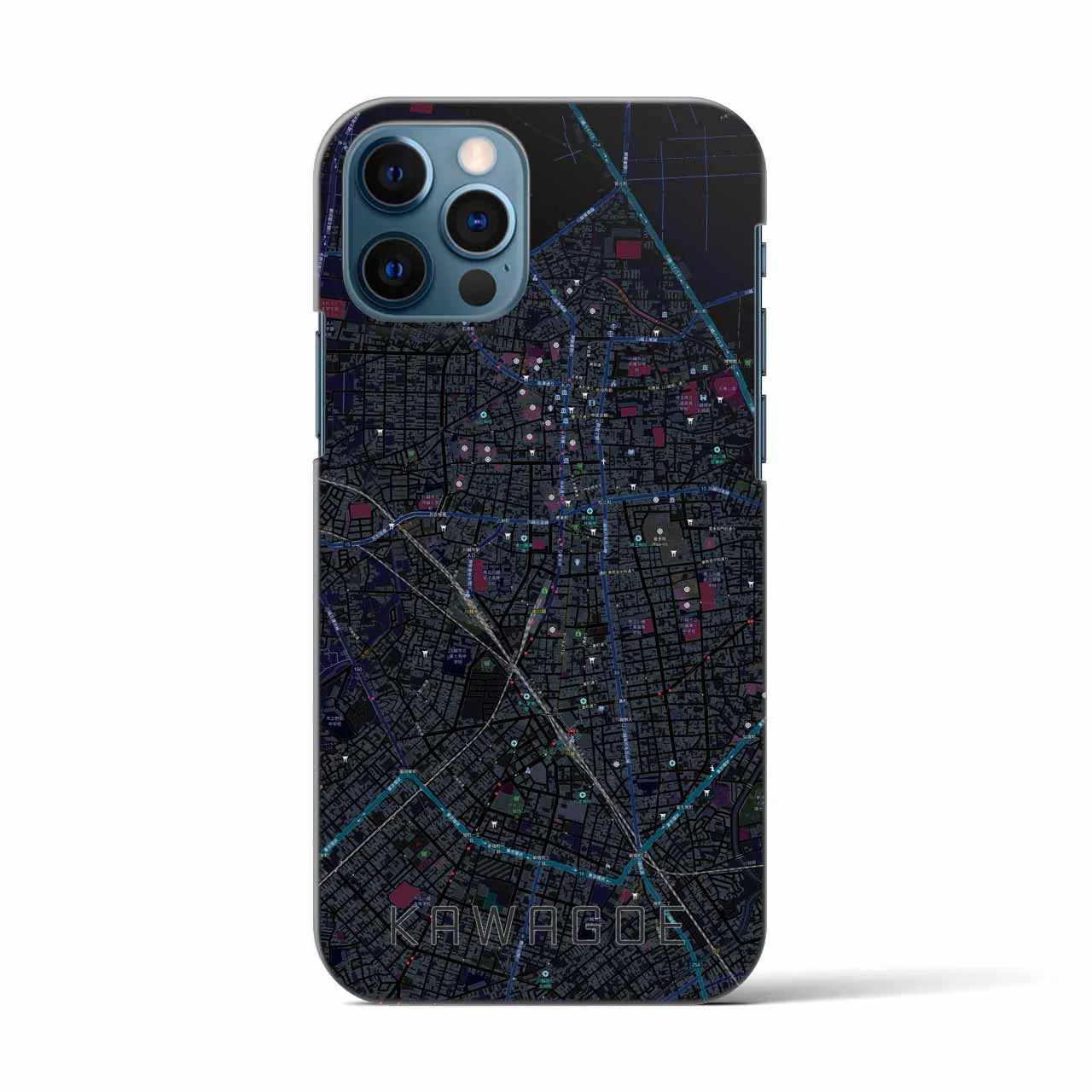 【川越(埼玉県)】地図柄iPhoneケース(バックカバータイプ)