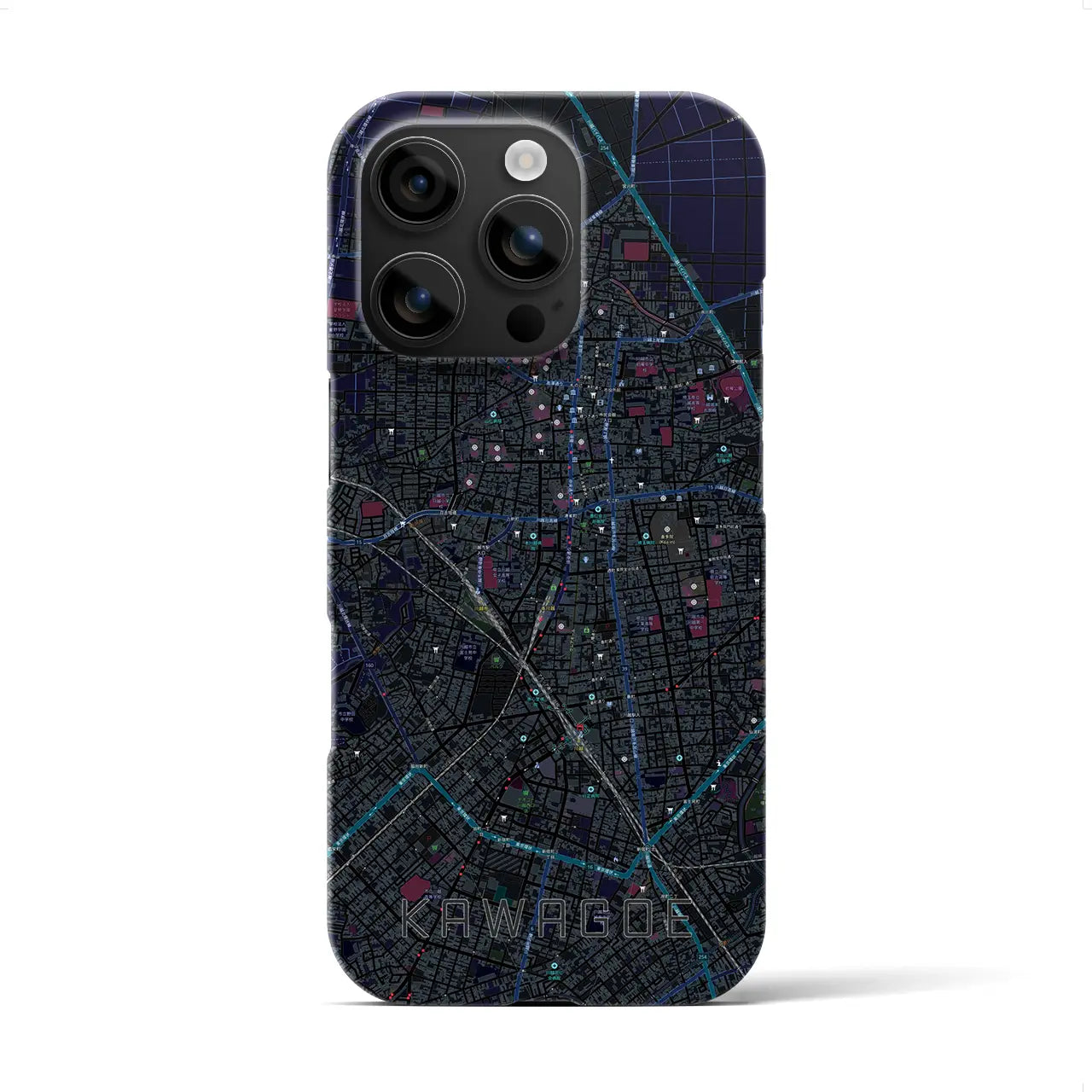 【川越(埼玉県)】地図柄iPhoneケース(バックカバータイプ)