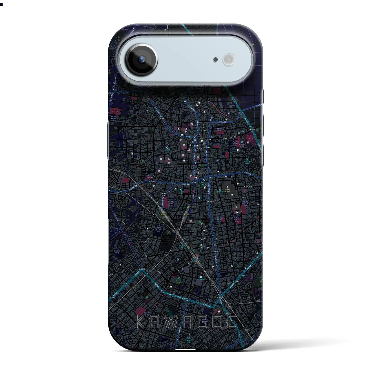 【川越(埼玉県)】地図柄iPhoneケース(バックカバータイプ)