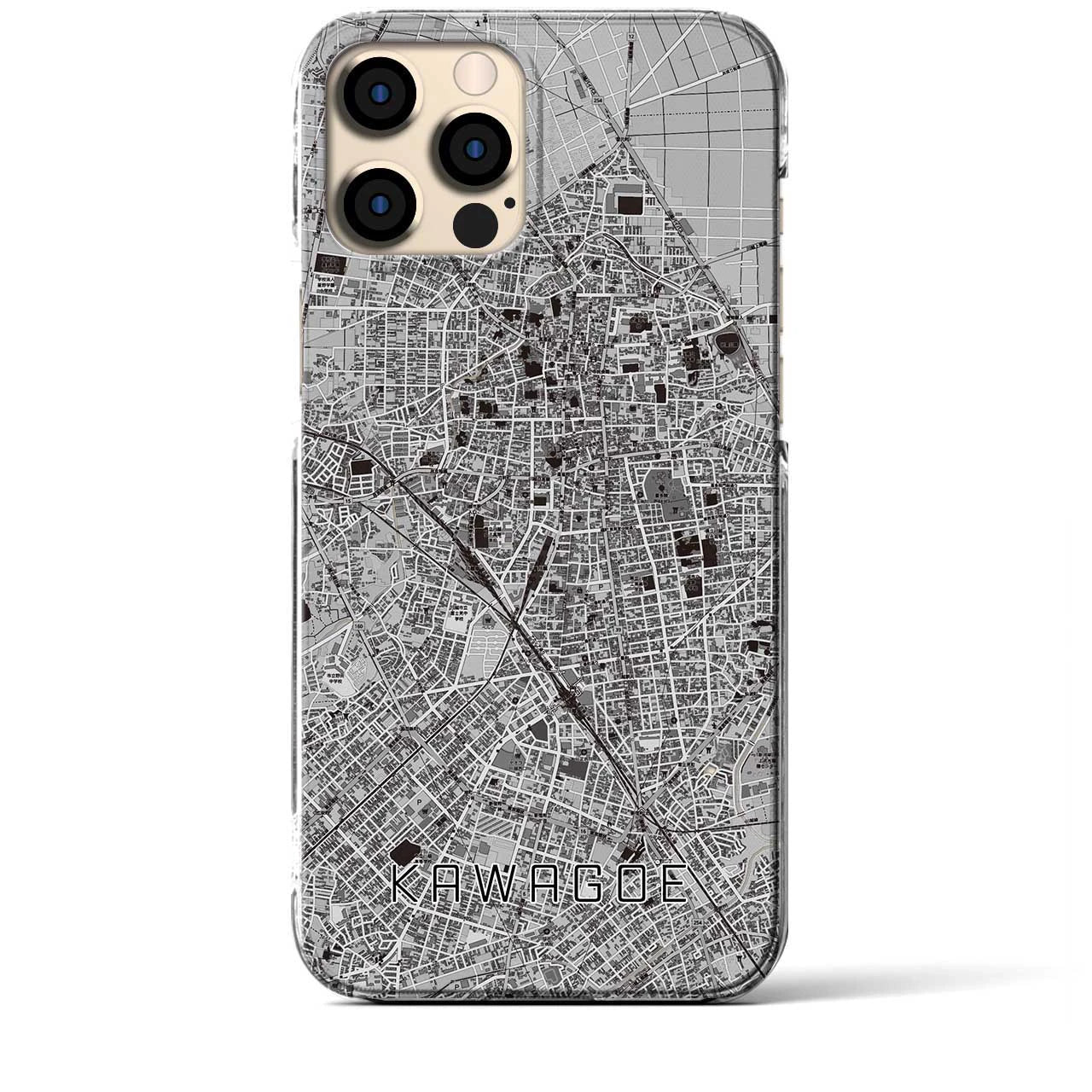 【川越(埼玉県)】地図柄iPhoneケース(クリアタイプ)