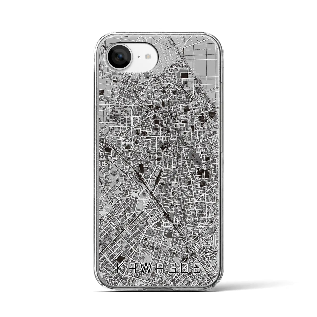 【川越(埼玉県)】地図柄iPhoneケース(クリアタイプ)