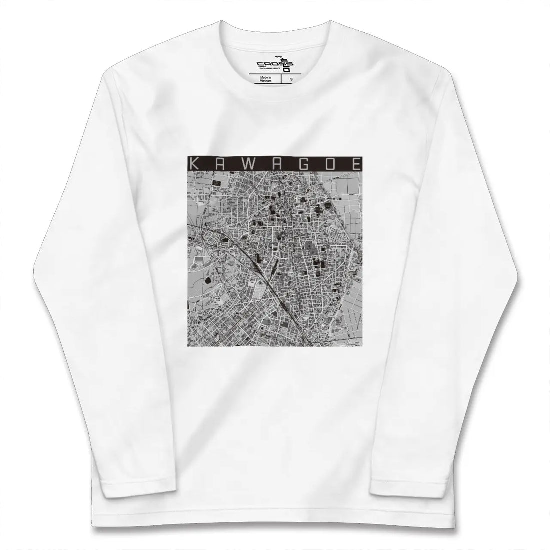 【川越(埼玉県)】地図柄ロングスリーブTシャツ