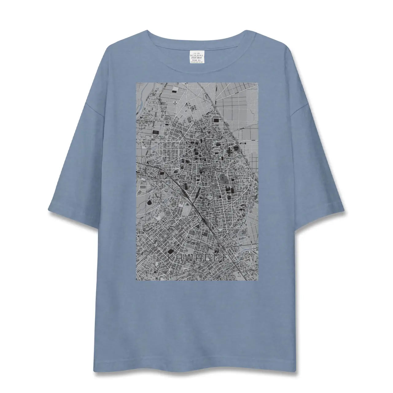 【川越(埼玉県)】地図柄ビッグシルエットTシャツ