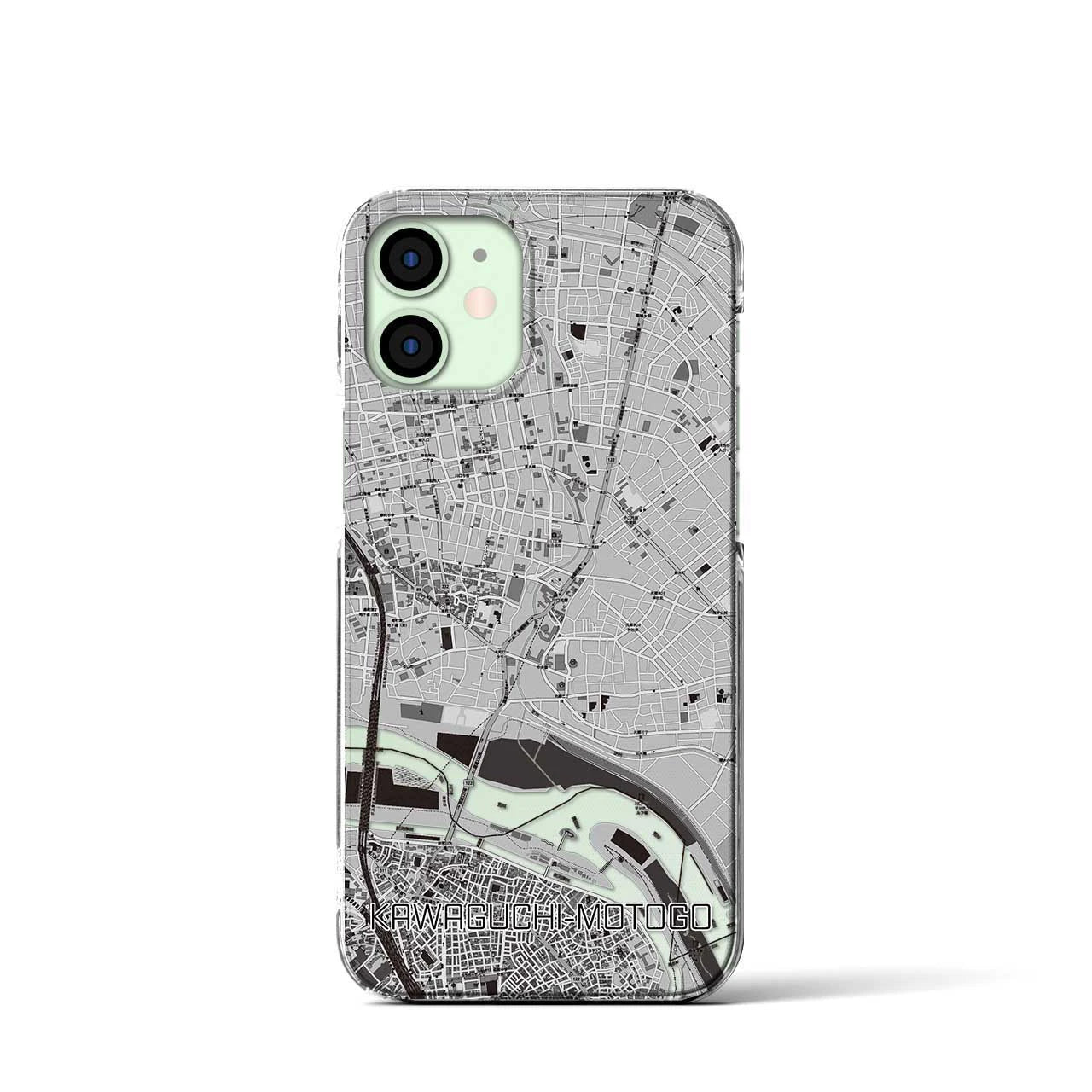 【川口元郷(埼玉県)】地図柄iPhoneケース(クリアタイプ)