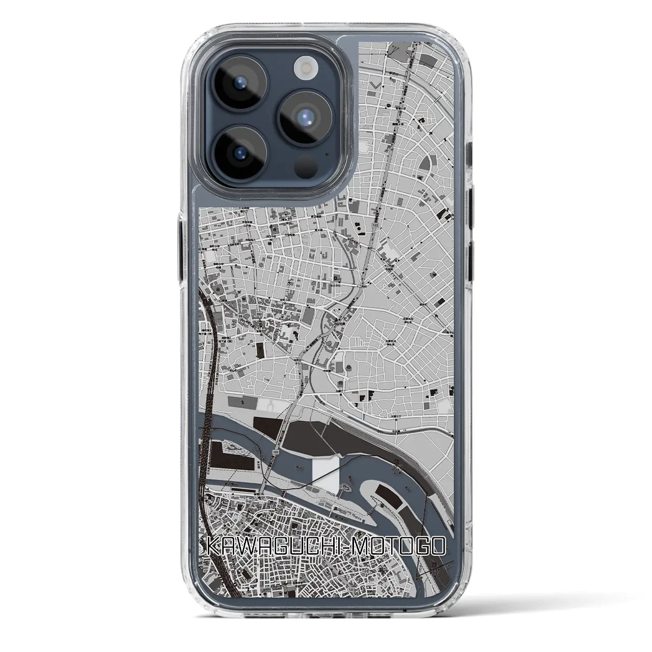 【川口元郷(埼玉県)】地図柄iPhoneケース(MagSafeタイプ)