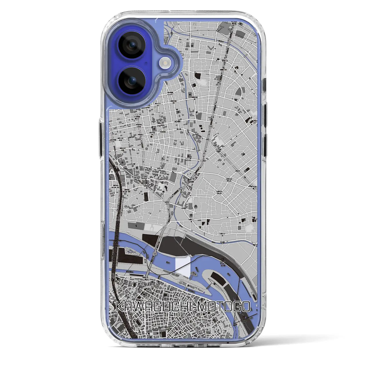 【川口元郷(埼玉県)】地図柄iPhoneケース(MagSafeタイプ)
