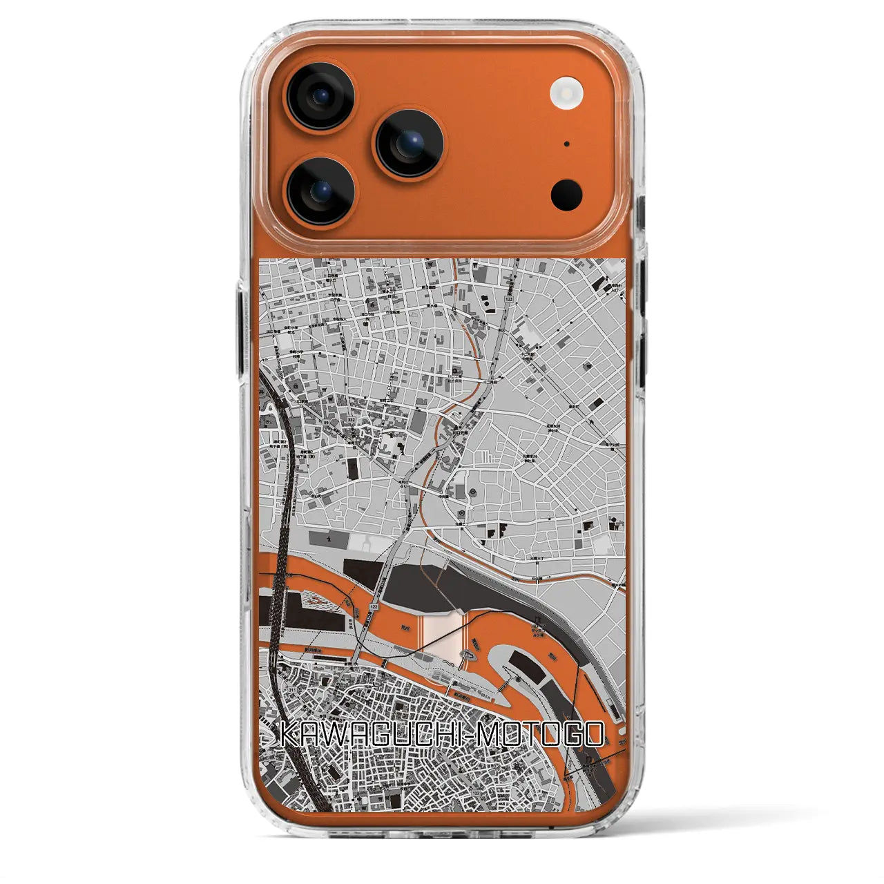 【川口元郷(埼玉県)】地図柄iPhoneケース(MagSafeタイプ)