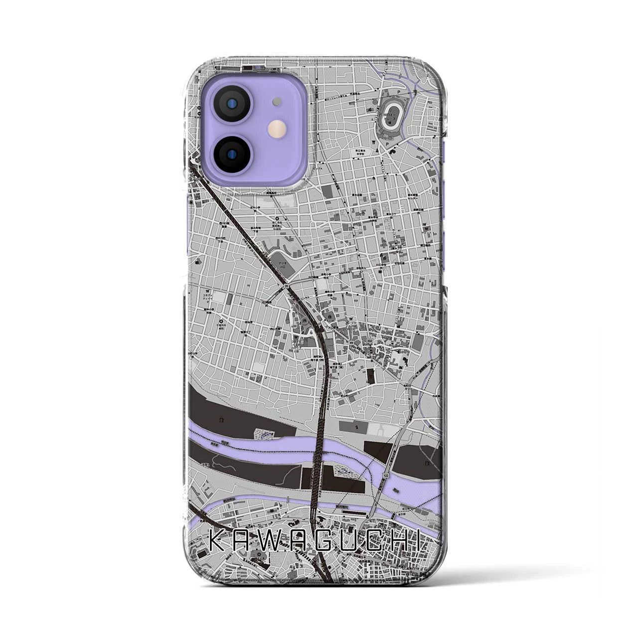 【川口(埼玉県)】地図柄iPhoneケース(クリアタイプ)