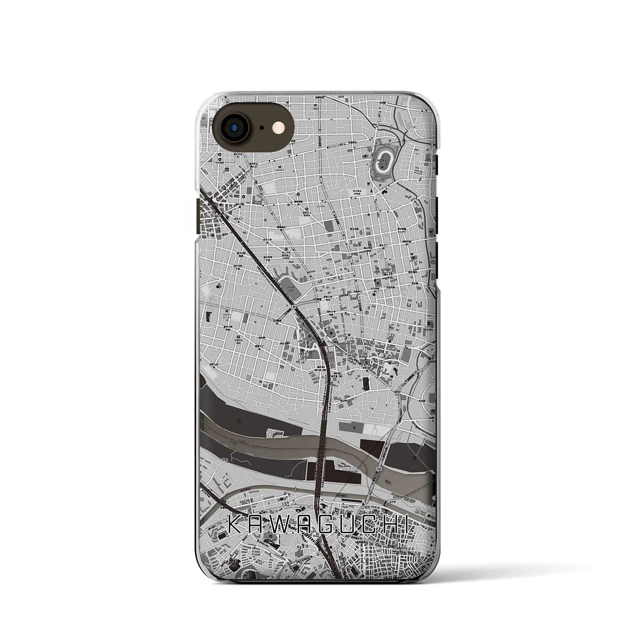 【川口(埼玉県)】地図柄iPhoneケース(クリアタイプ)