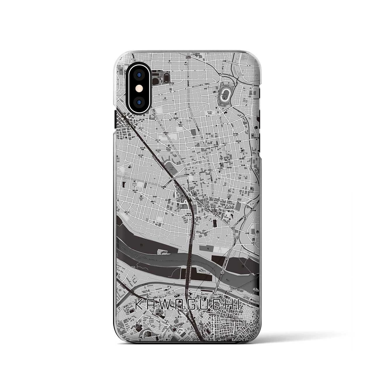 【川口(埼玉県)】地図柄iPhoneケース(クリアタイプ)