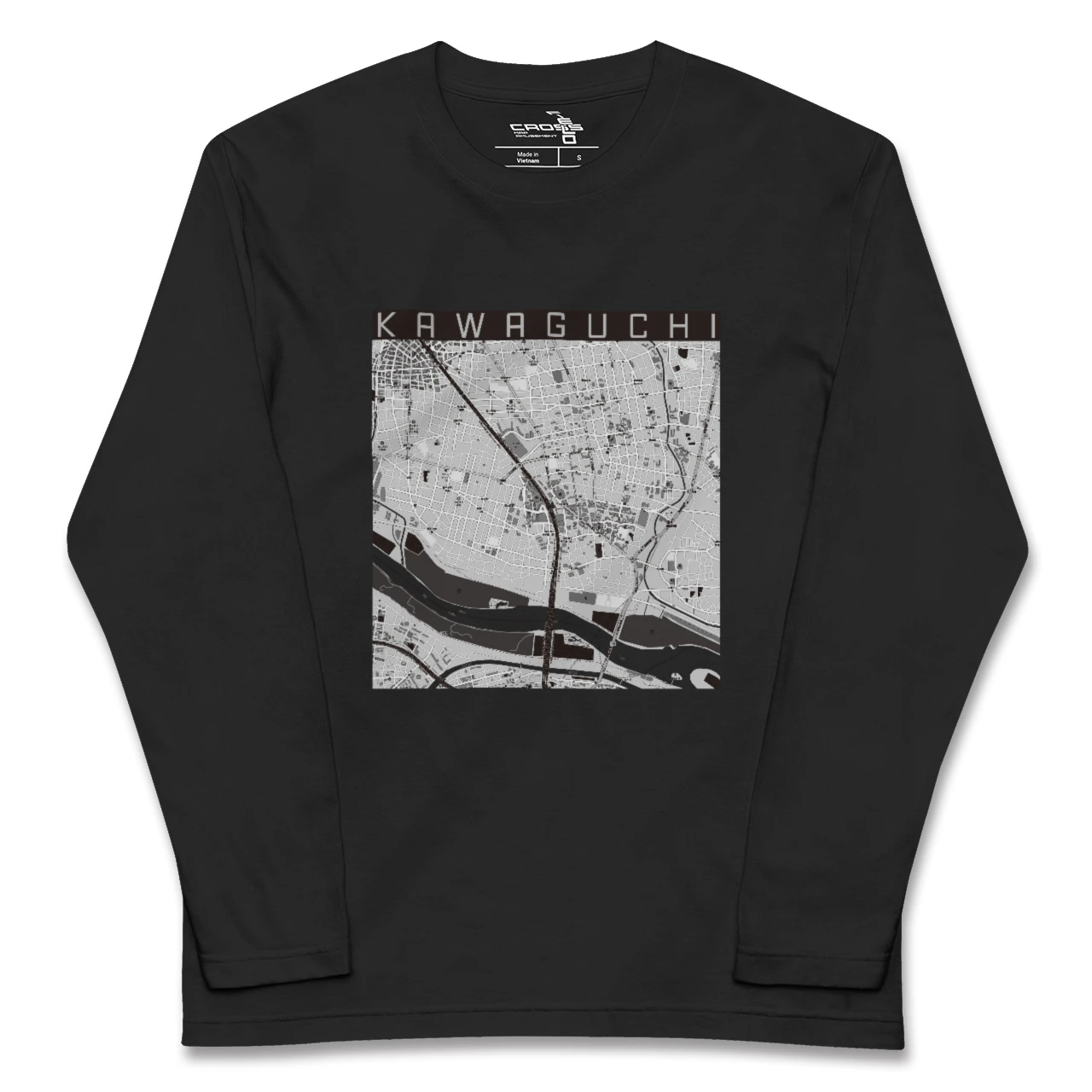 【川口(埼玉県)】地図柄ロングスリーブTシャツ