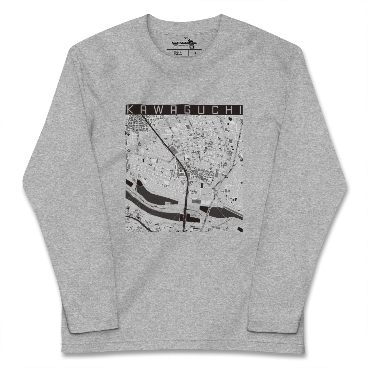 【川口(埼玉県)】地図柄ロングスリーブTシャツ
