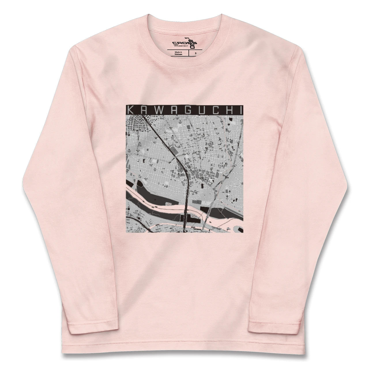 【川口(埼玉県)】地図柄ロングスリーブTシャツ