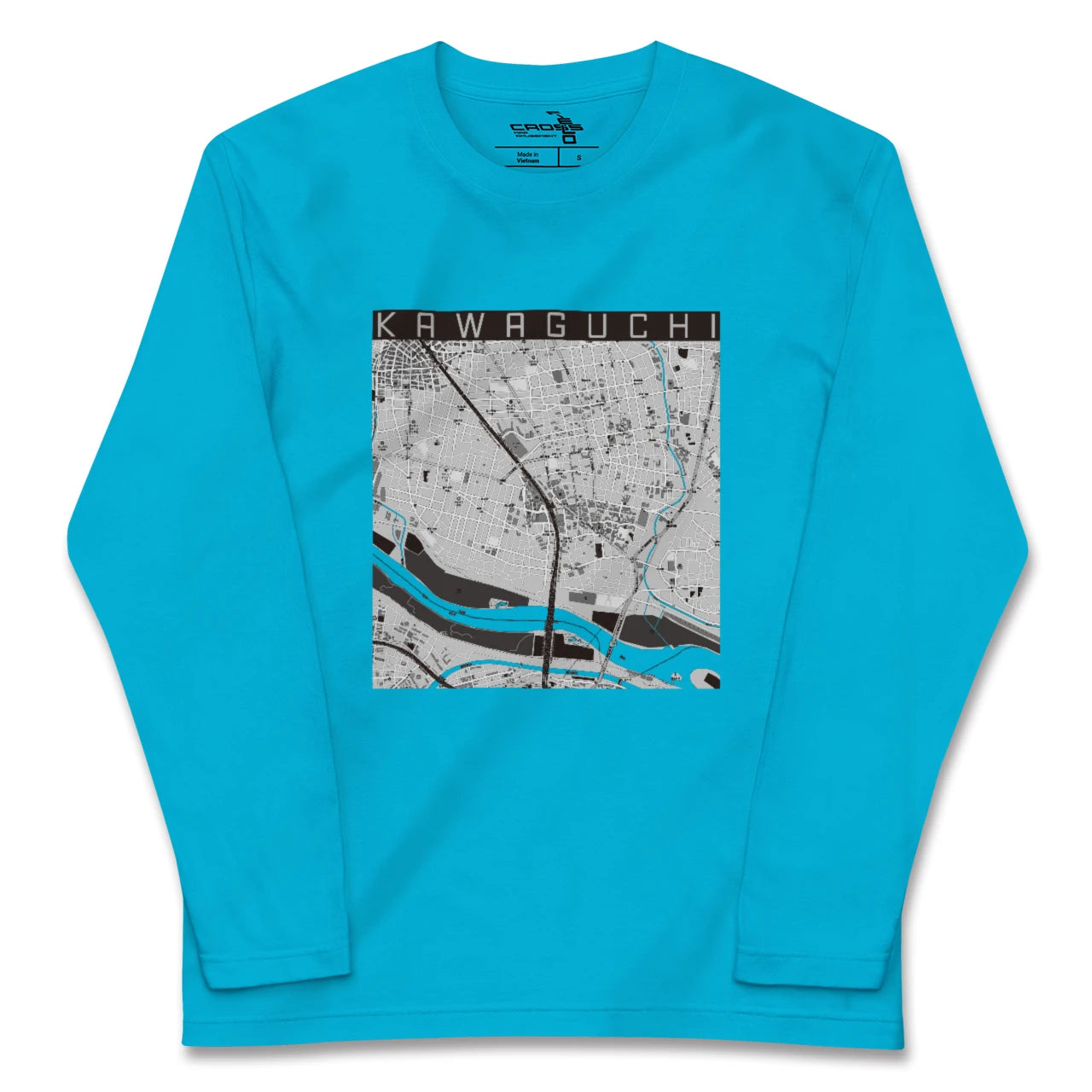【川口(埼玉県)】地図柄ロングスリーブTシャツ
