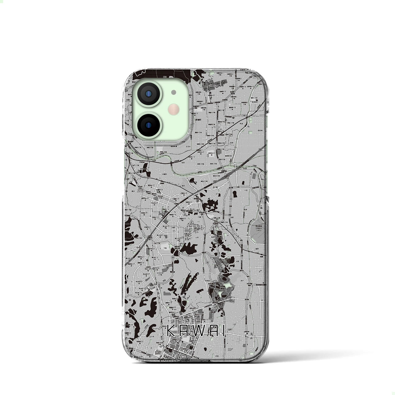 【河合(奈良県)】地図柄iPhoneケース(クリアタイプ)