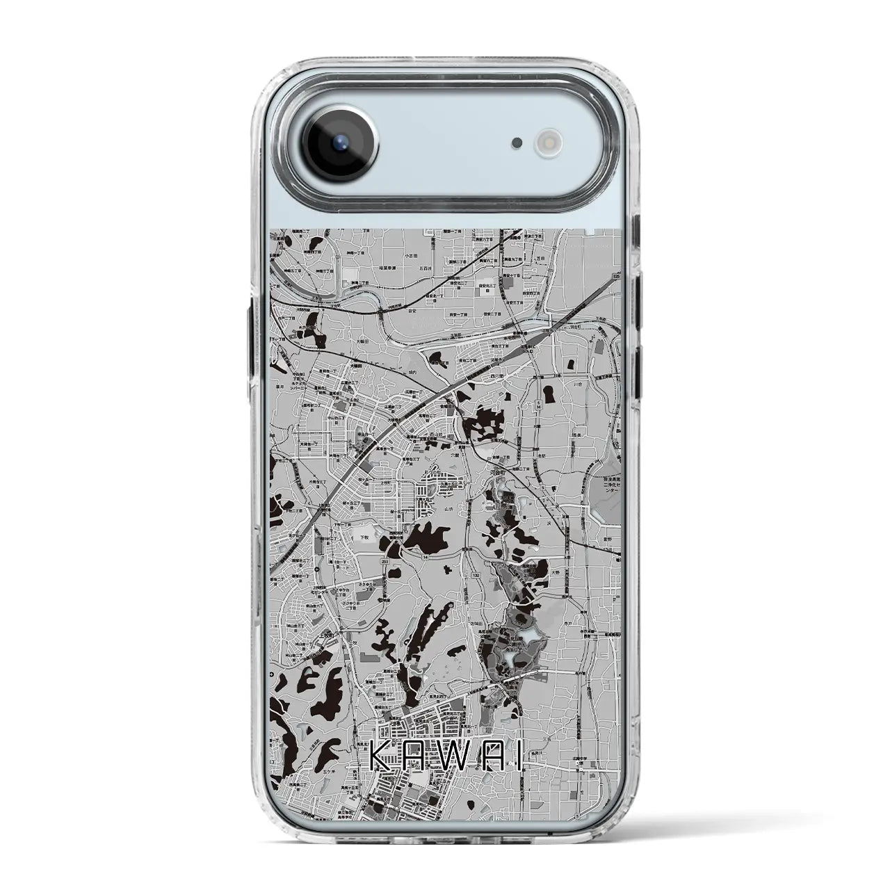 【河合(奈良県)】地図柄iPhoneケース(MagSafeタイプ)