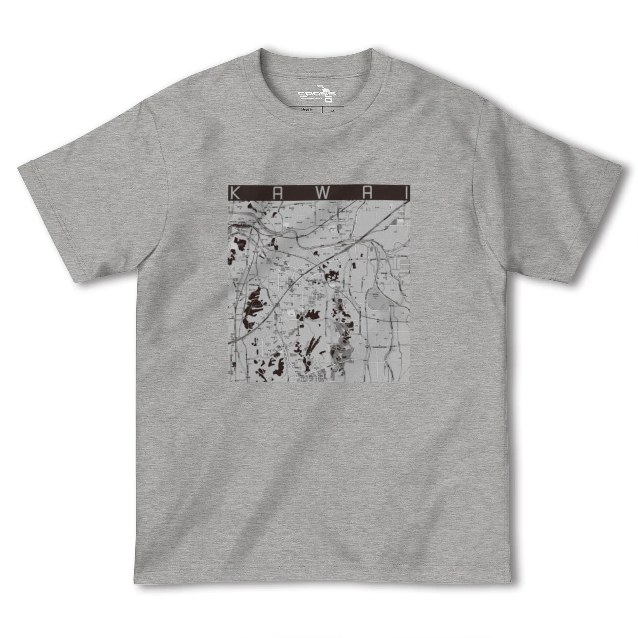 【河合(奈良県)】地図柄ヘビーウェイトTシャツ