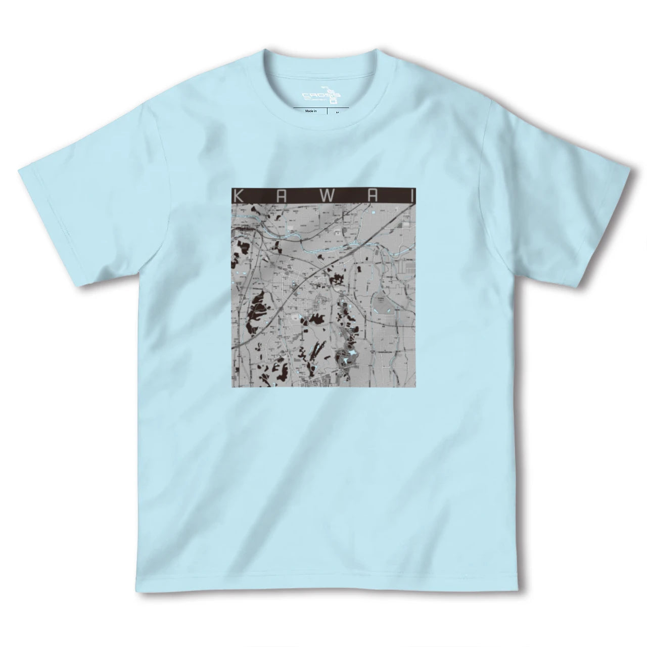 【河合(奈良県)】地図柄ヘビーウェイトTシャツ