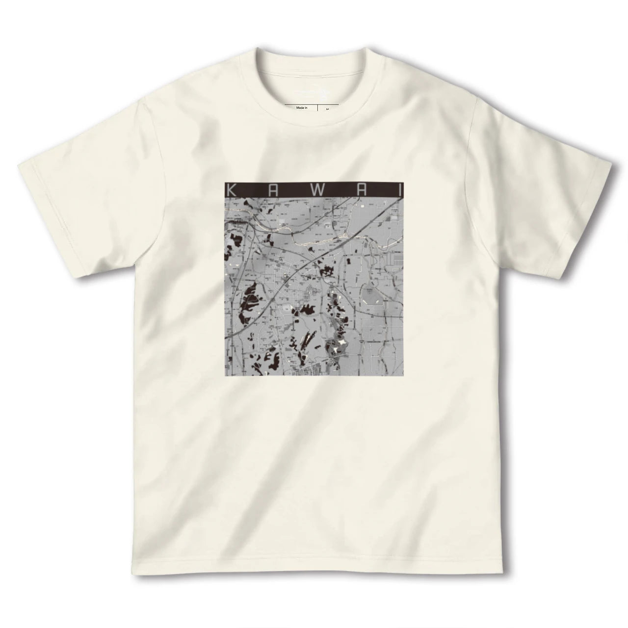 【河合(奈良県)】地図柄ヘビーウェイトTシャツ